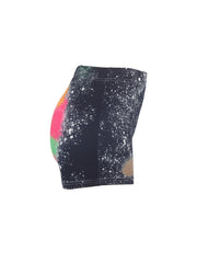 Cat & Letter Print Skinny Shorts for Women