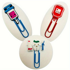 10pcs Medical Element Paper Clip Bookmark DIY Stationery