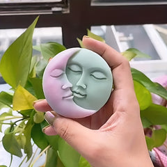 Moon Sun Face Candle Silicone Mold DIY Soap Craft Supplies