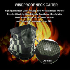 Winter Neck Gaiter Neck Warmer Half Face Ski Mask Cover Shield