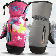 Winter Skiing Gloves Warm Waterproof Non-slip Thickened Outdoor Cycling Skiing