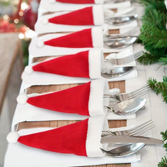 12pcs Mini Christmas Wine Bottle Hat Decoration