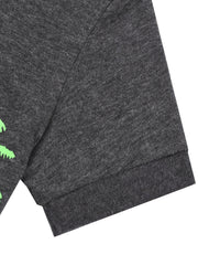 Boys Dino Skull Pajama Set Short Sleeves Crew Neck Homewear