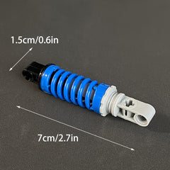 2pcs Motorcycle Shock Absorber Springs with Yellow Accents