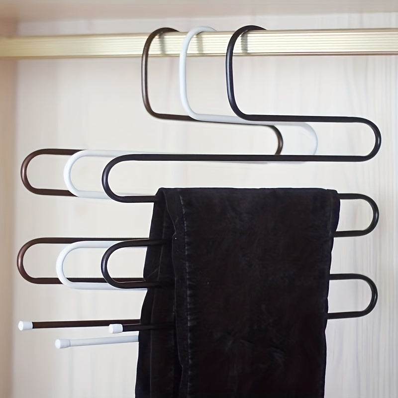 Stainless Steel Art Pants Rack S-shaped Pants Clip Hanger