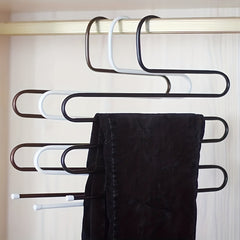 Stainless Steel Art Pants Rack S-shaped Pants Clip Hanger