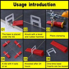 100pcs Tile Leveling System Clips DIY Tiles Leveler Spacers