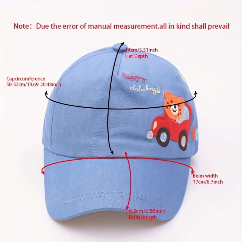 Bear Kids Baseball Cap Rainbow Baby Sun Hat
