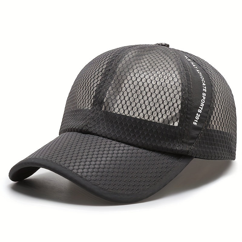 Unisex Breathable Mesh Baseball Cap Outdoor Sport Letter Embroidery