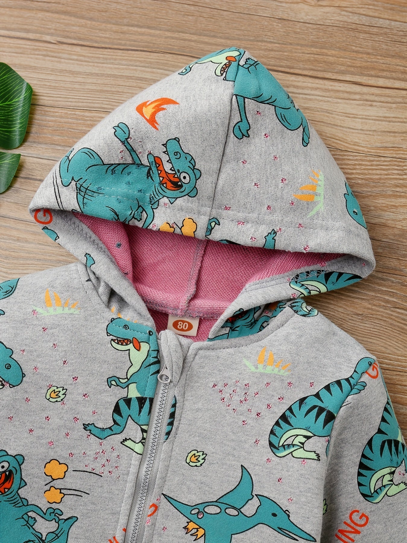 Baby Boys Cartoon Printed Hooded Sweatshirt