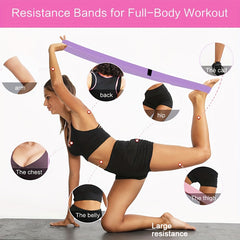 3Pcs Long Resistance Tension Belt Fitness Rope for Squat Yoga Strength Training