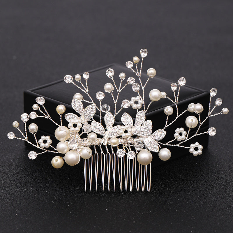 Rose Golden Hair Comb Wedding Hair Comb Bridal Hair Accessories