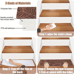 15 Pack 20 32cmX 76 Non Slip Carpet Stair Runners Treads with Self Adhesive Tape