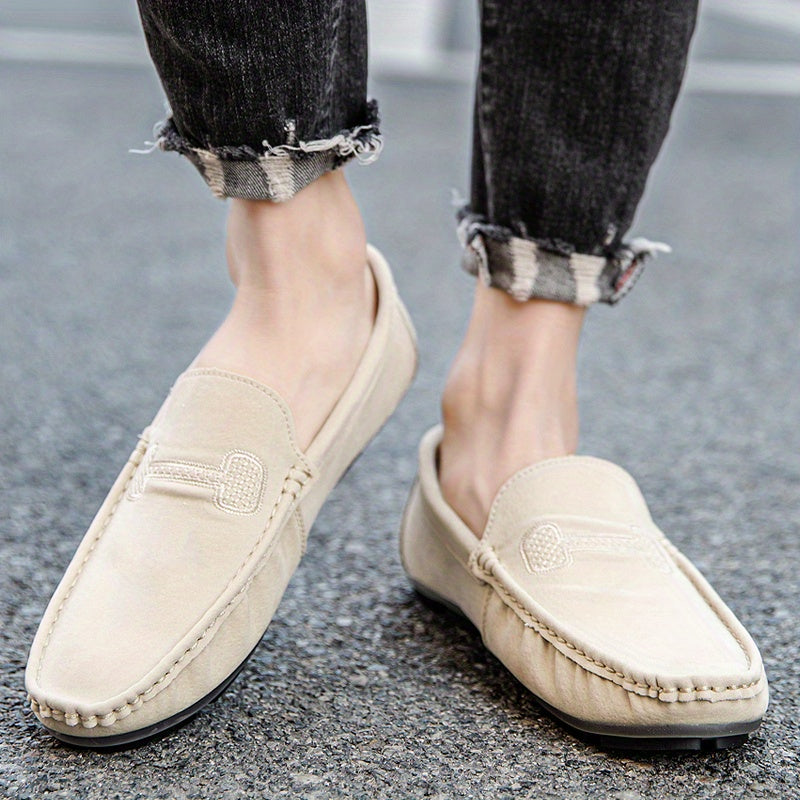 Men's Suede Loafer Slip-On Sneakers