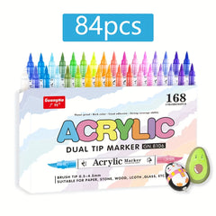 GUANNA 30 60 84 Art Supplies Mark Pen Double Headed Fabric T shirt Mark Pen