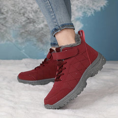 Winter Warm Waterproof Snow Boots Lace Up Comfortable Short Boots
