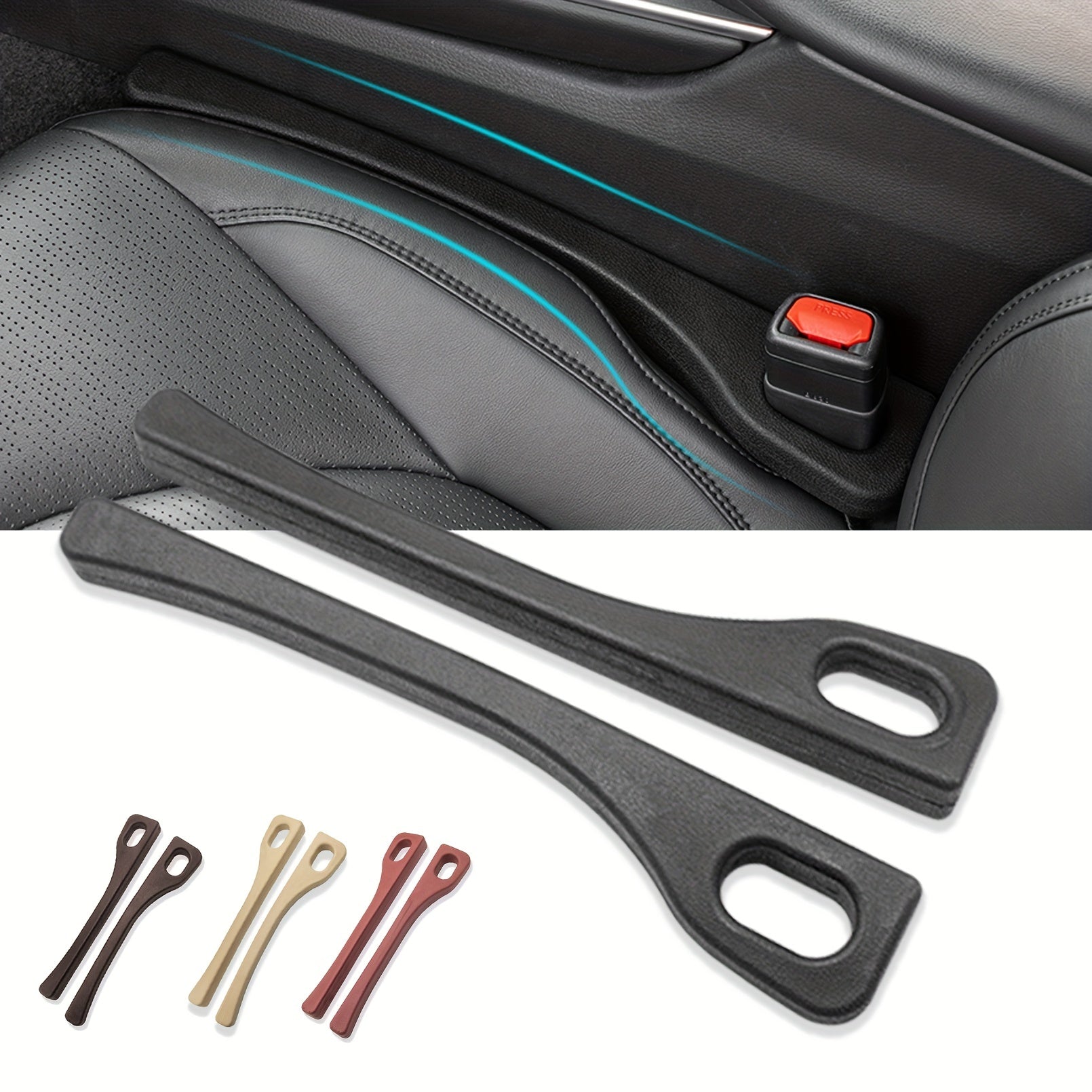 Car Seat Gap Filler Organizer - Console Gap Plug Strip Side Seat Organizer