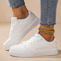 Flat Sports Sneakers Slip Resistant Skateboarding And Walking Shoes