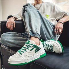 Men's Mesh Lace up Skate Shoes Casual Anti skid Sneakers