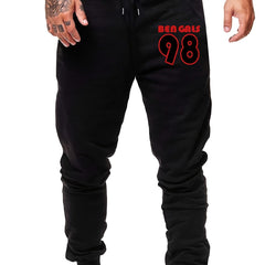 Men's Foot Bowl Element Print Drawstring Pants