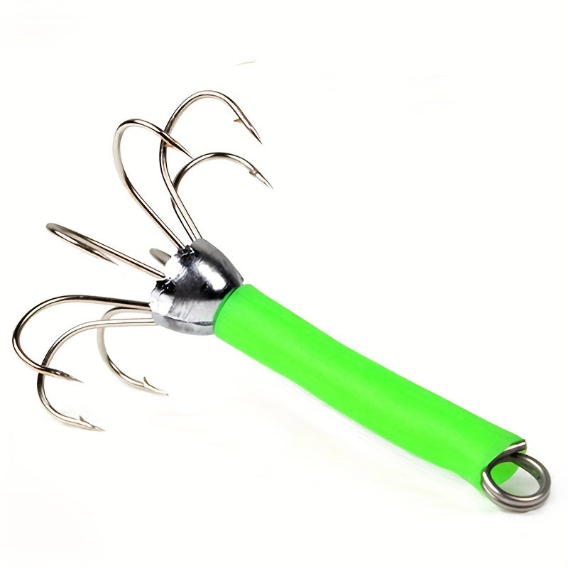 3pcs Fluorescent Octopus Squid Hook Lure Jig Hook For Night Fishing