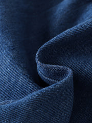 Baby Girls Wide Leg Denim Jeans With Pockets