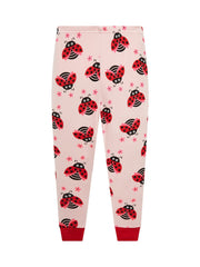 Girls Bee & Ladybug Print Pajamas Set - Tops & Pants