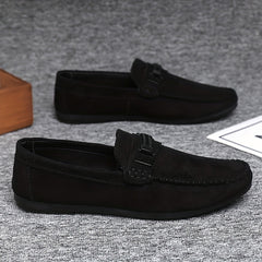 Men's Comfy Slip On Loafer Shoes Casual Anti skid Flat Shoes For Office