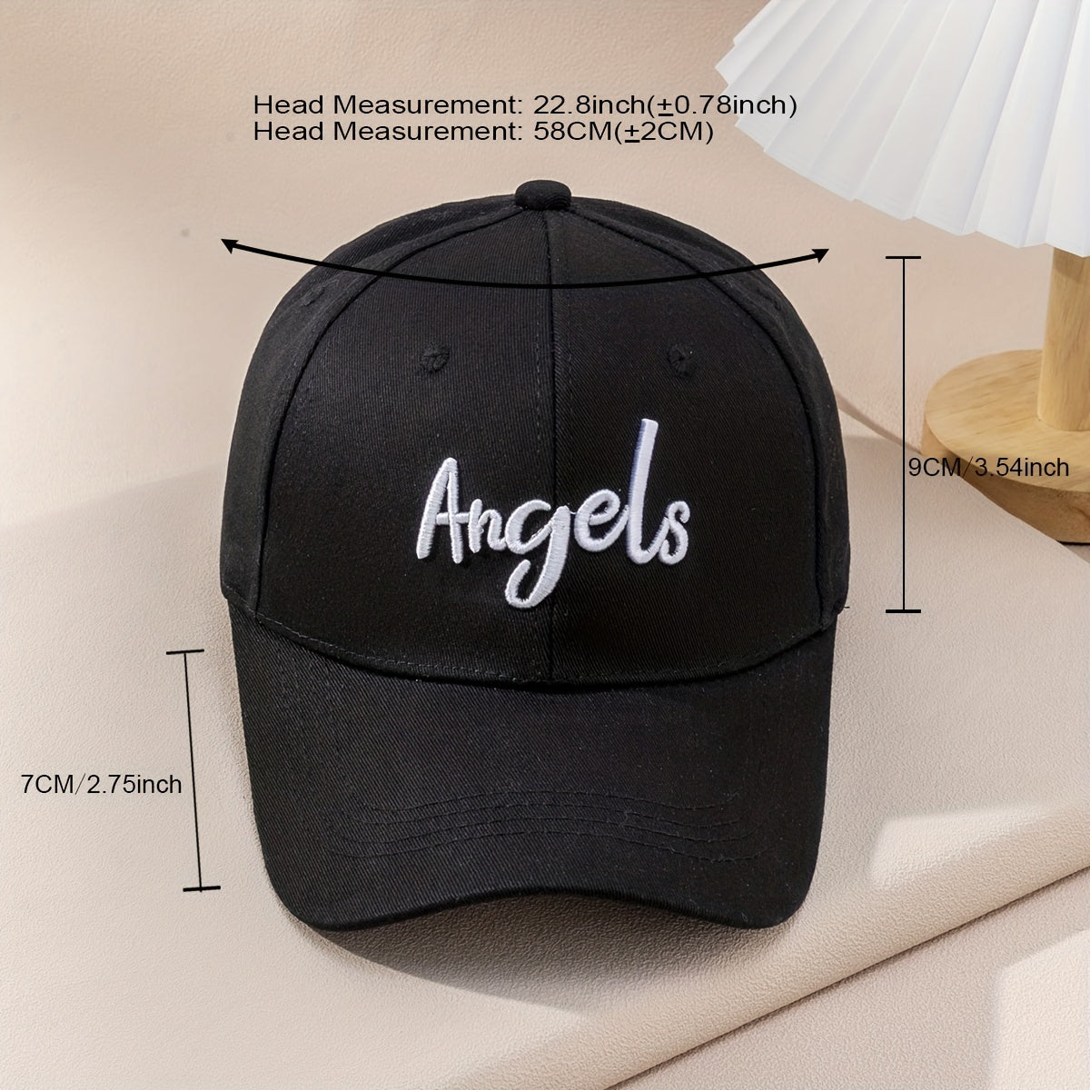Angles Embroidery Couple Baseball Cap Cotton Casual Sun Hat Unisex