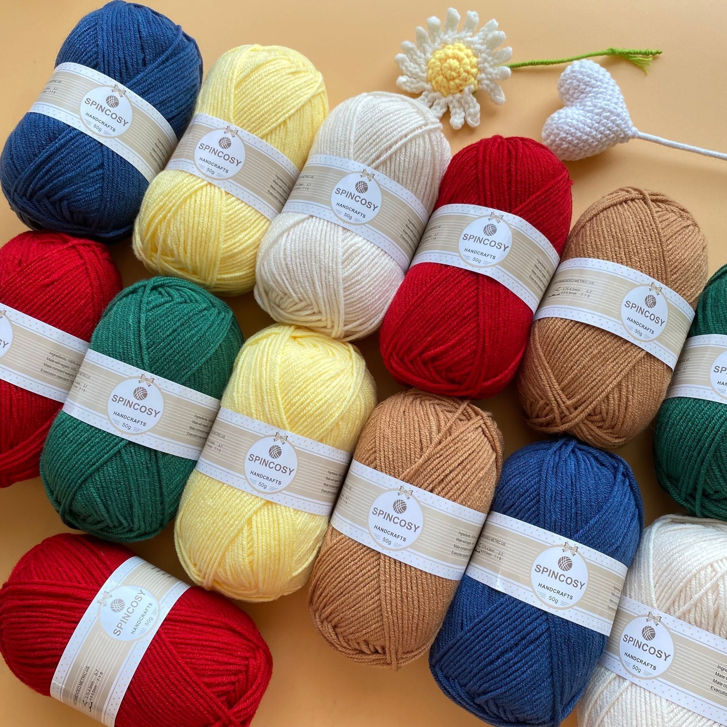 2pcs 4 layer Crochet Yarn Acrylic Soft Yarn for DIY Crafts 100g