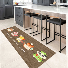 Animal Pattern Kitchen Non-slip Floor Mat, Indoor Carpet, Kitchen Carpet