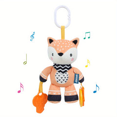 Baby Teething Ring Rattle Cloth Crib Hanging Doll Toy