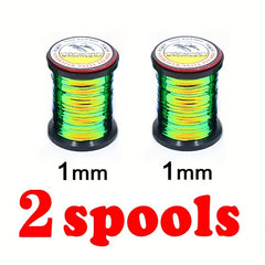Royal Sissi 2 Spools Thick Tinsel Line for Fly Nymphs & Midges Body Making