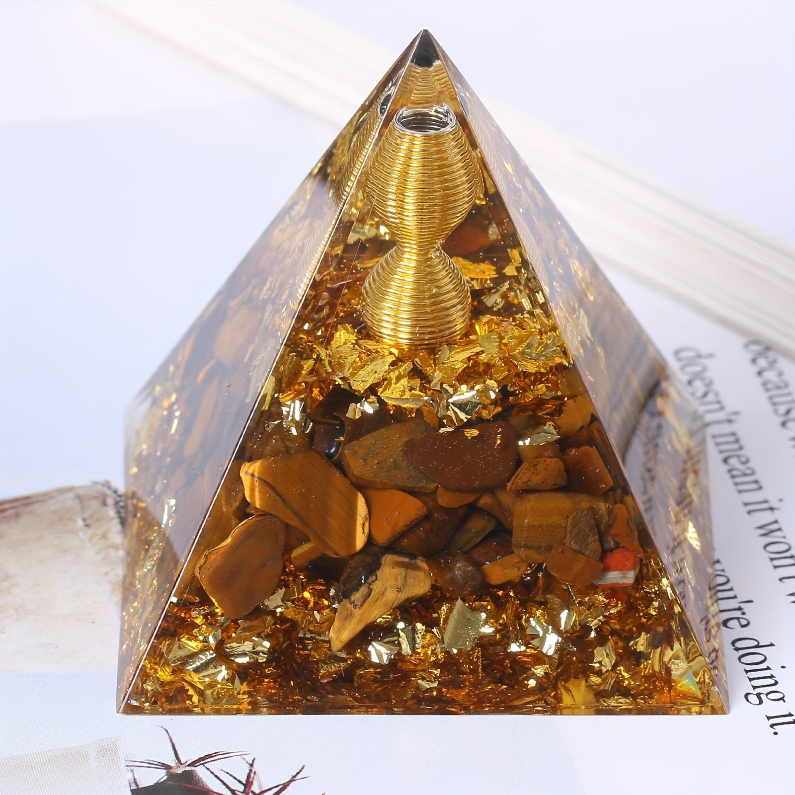 Orgone Pyramid Natural Crystal Energy Generator