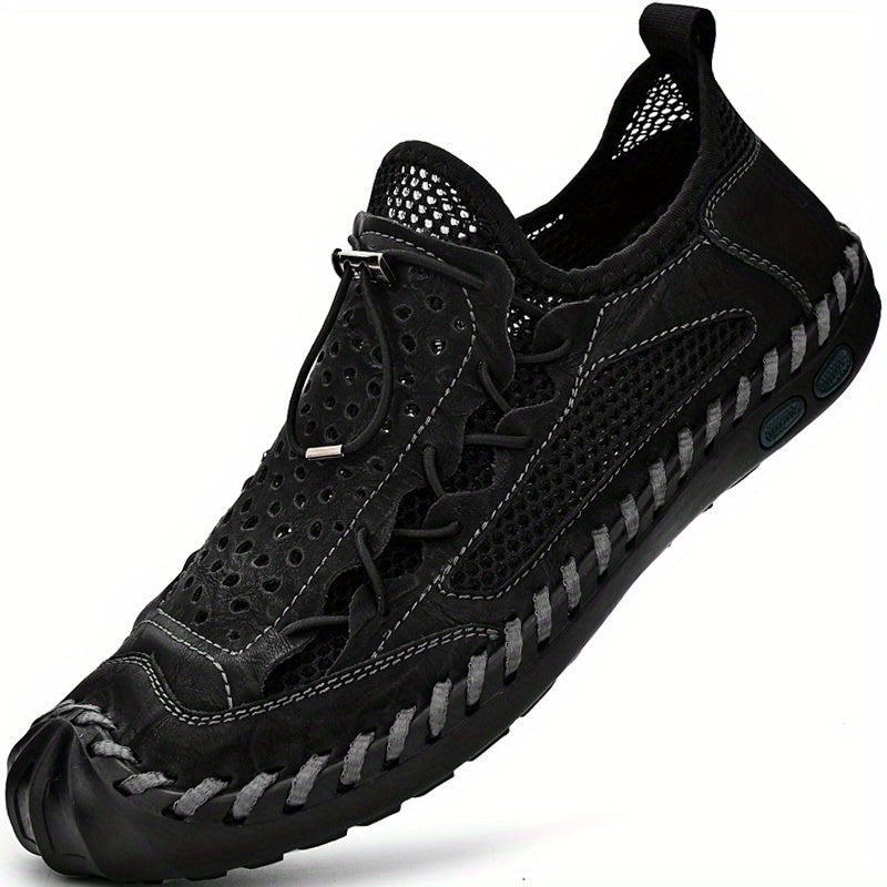 Men's Stitch Detail Sandals Non Slip Outdoor Hiking Trekking Sandals