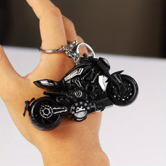 Creative Motorcycle Toy Model Keychain Key Ring Birthday Gift For Men