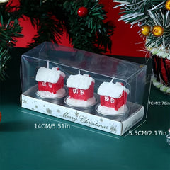 3pcs Christmas Decoration Candles DIY Ornaments