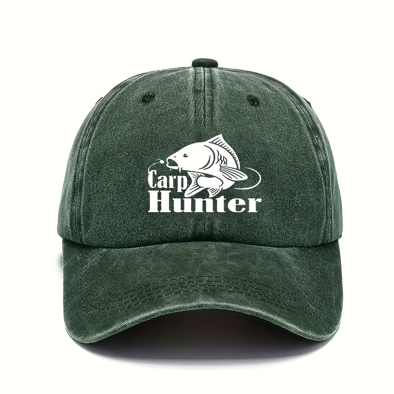 Unisex Baseball Hat Adjustable Retro Printed Hat Outdoor Fishing Hat