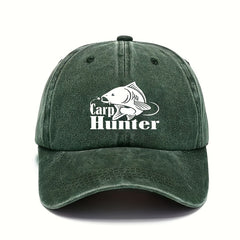 Unisex Baseball Hat Adjustable Retro Printed Hat Outdoor Fishing Hat