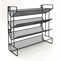 4 Tier Spice Rack Organizer with 28 Jars and 432 Labels