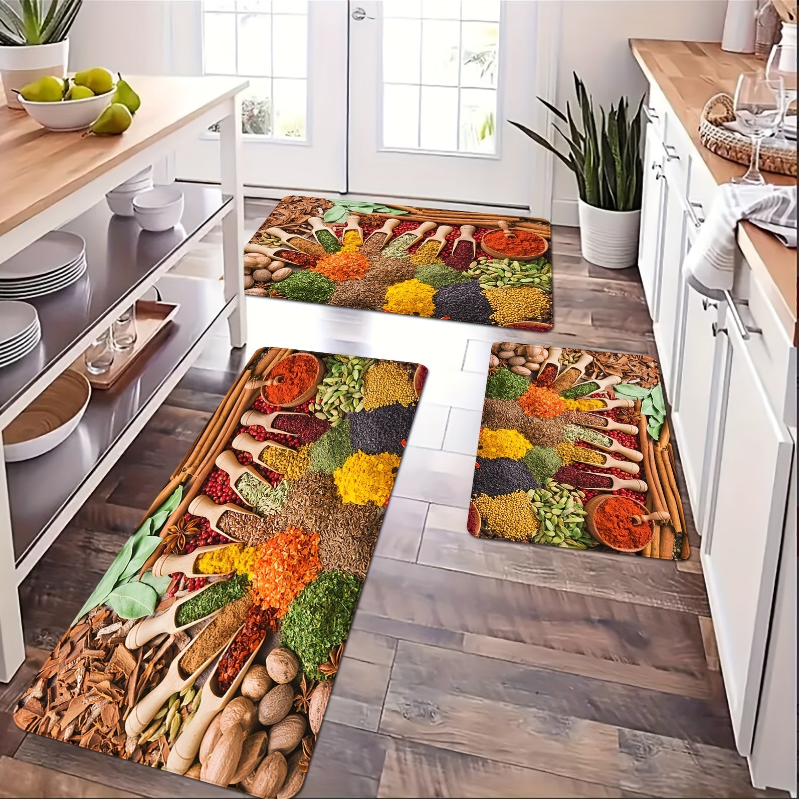 3D Print Anti Fatigue Kitchen Mat Non-Slip Absorbent Bath Mat