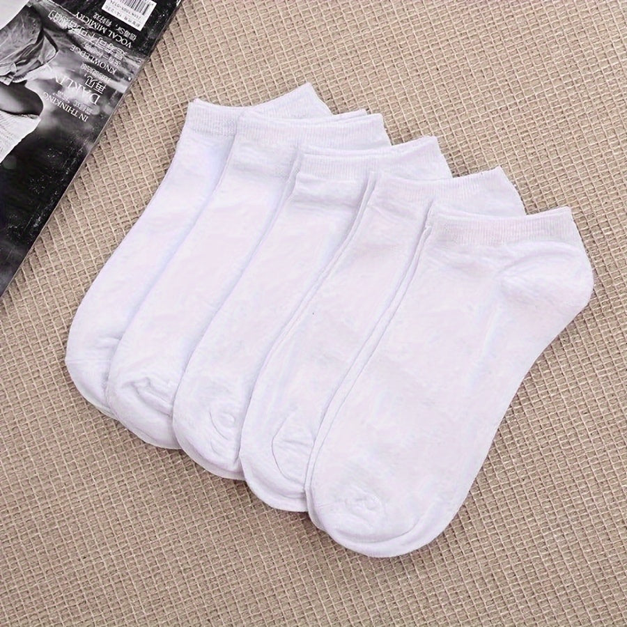 5pcs Short Ankle Sports Casual Socks