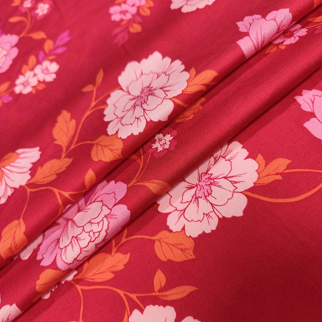 Twill Faux Silk Fabric 1yd Cut Size DIY Cloth Pants Dress Quilt Cover Fabric