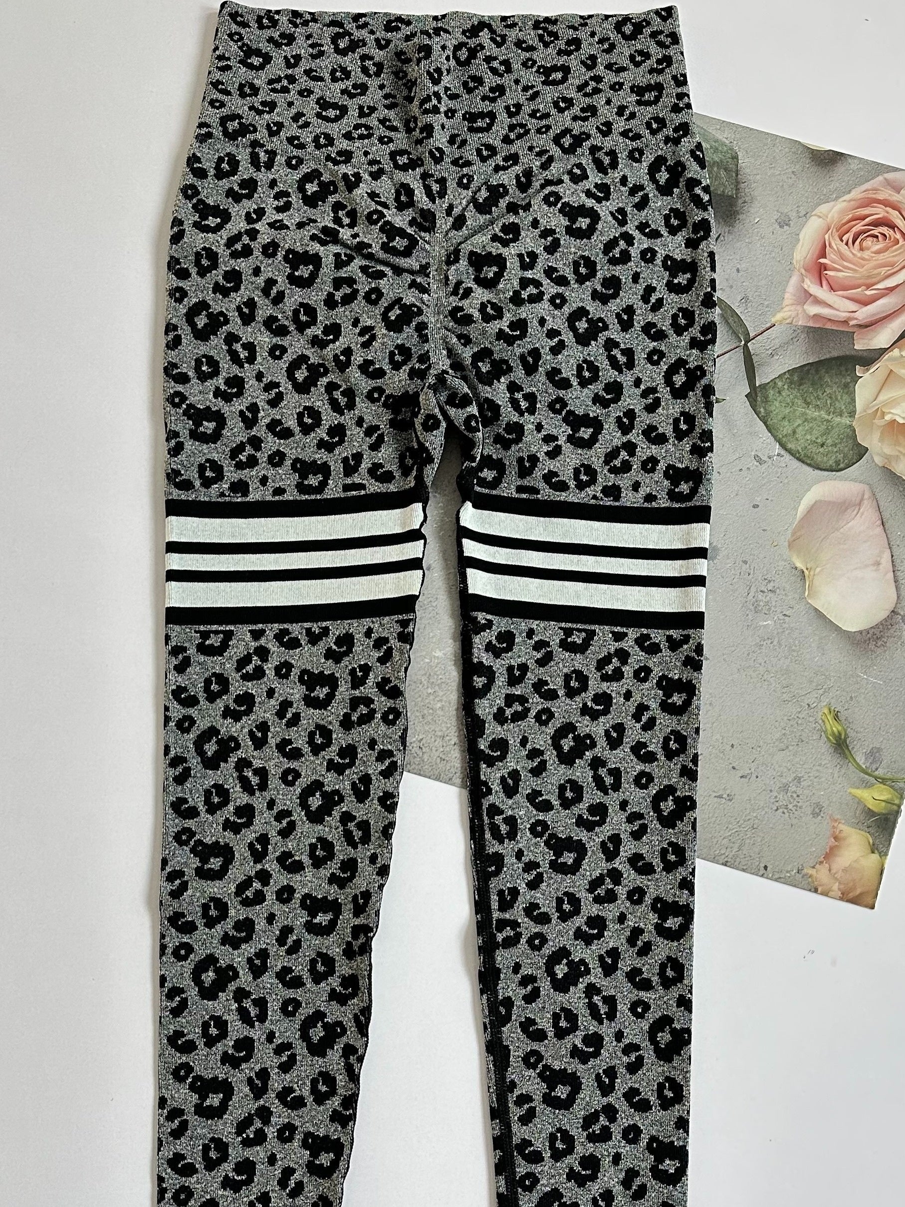 Leopard Print High Waist Yoga Pants Butt Lifting Slimming Leggings