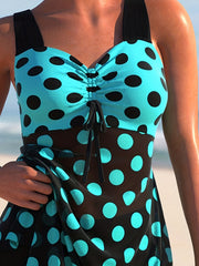 Boho Swimsuit Set Polka Dot Tankini Two Piece Set