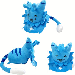 Green Cat Plush Toy with Star Accessories - Adorable Soft Stuffed Animal