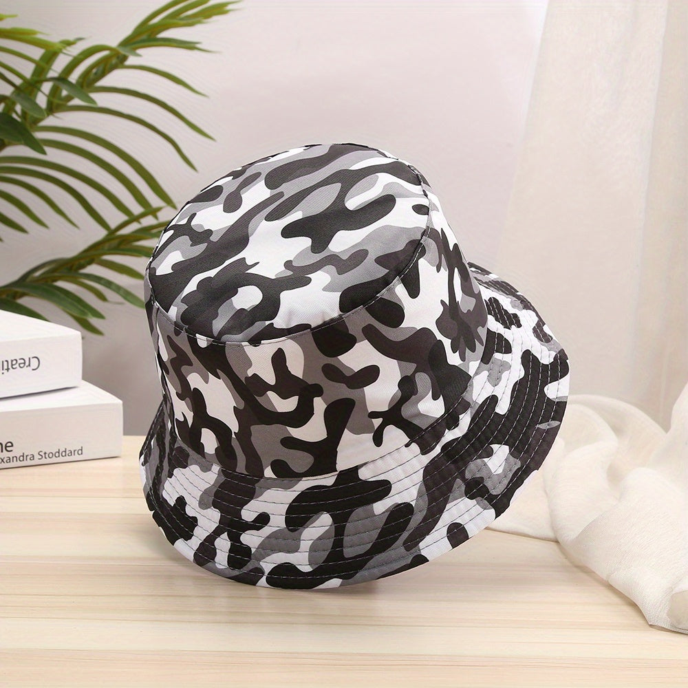 Camouflage Mountaineering Bucket Hat Lightweight Summer Outdoor Sun Protection