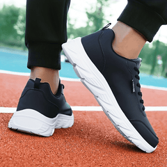 Waterproof Faux Leather Low Top Sneakers for Women