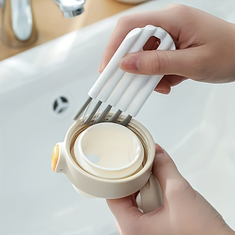 Solid Cup Lid Cleaning Brush - Water Bottle, Glasses Cup Accessory