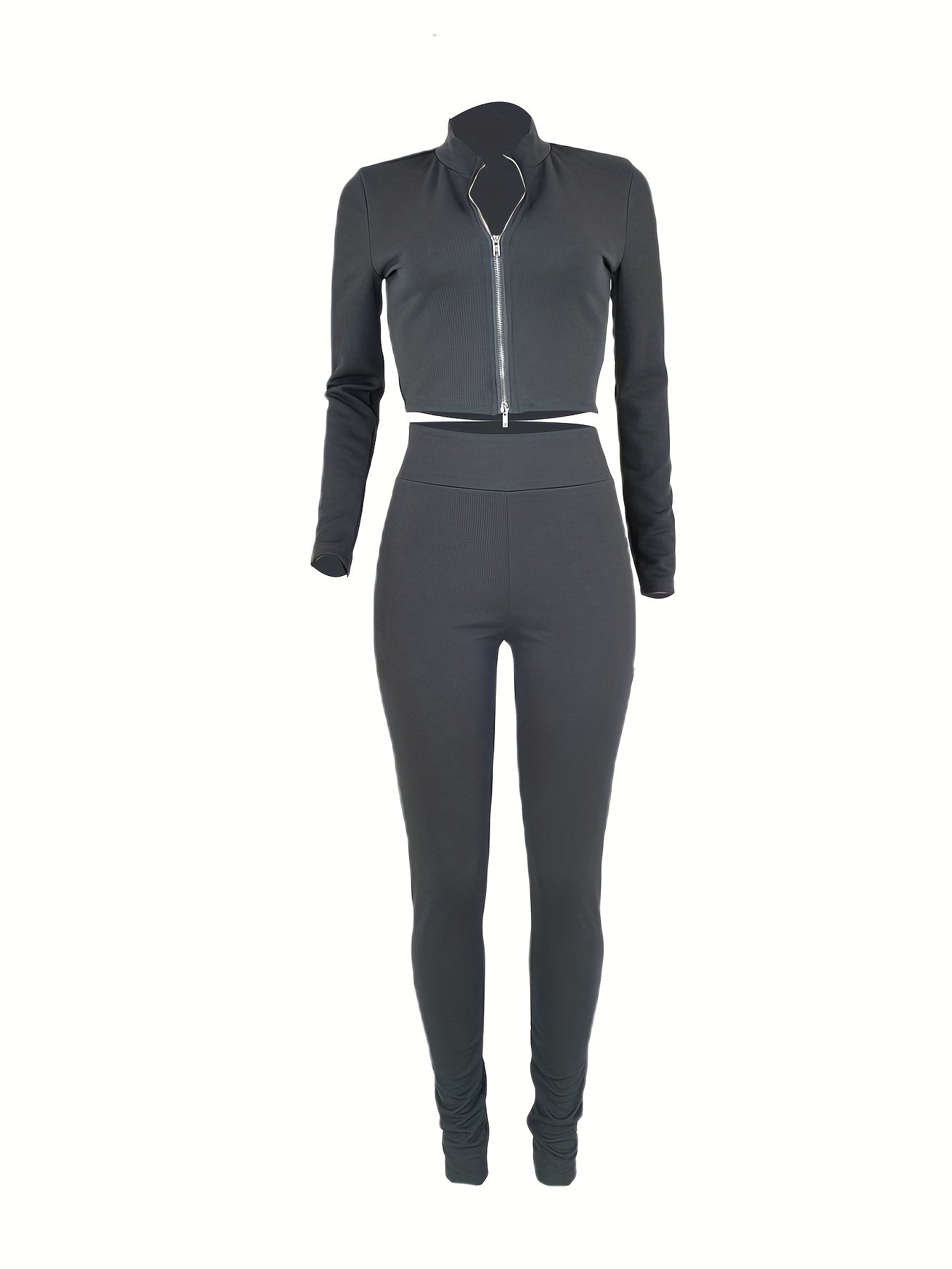 Casual Solid 2pc Set Jacket & Shorts Women's Clothing
